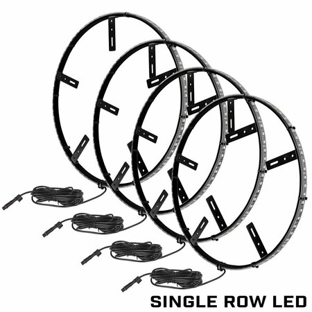 ORACLE LIGHT 2835 LEDs Mount To Brake Dust Shield 165 Ring Diameter Double LED White Set Of 4 4228-001